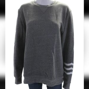 Sol Angeles Charcoal Crewneck Sweater SZ L